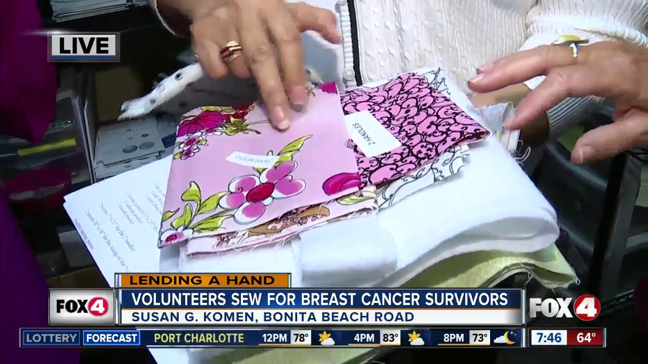 Volunteers sew for breast cancer survivors -- 7:30am Live Report
