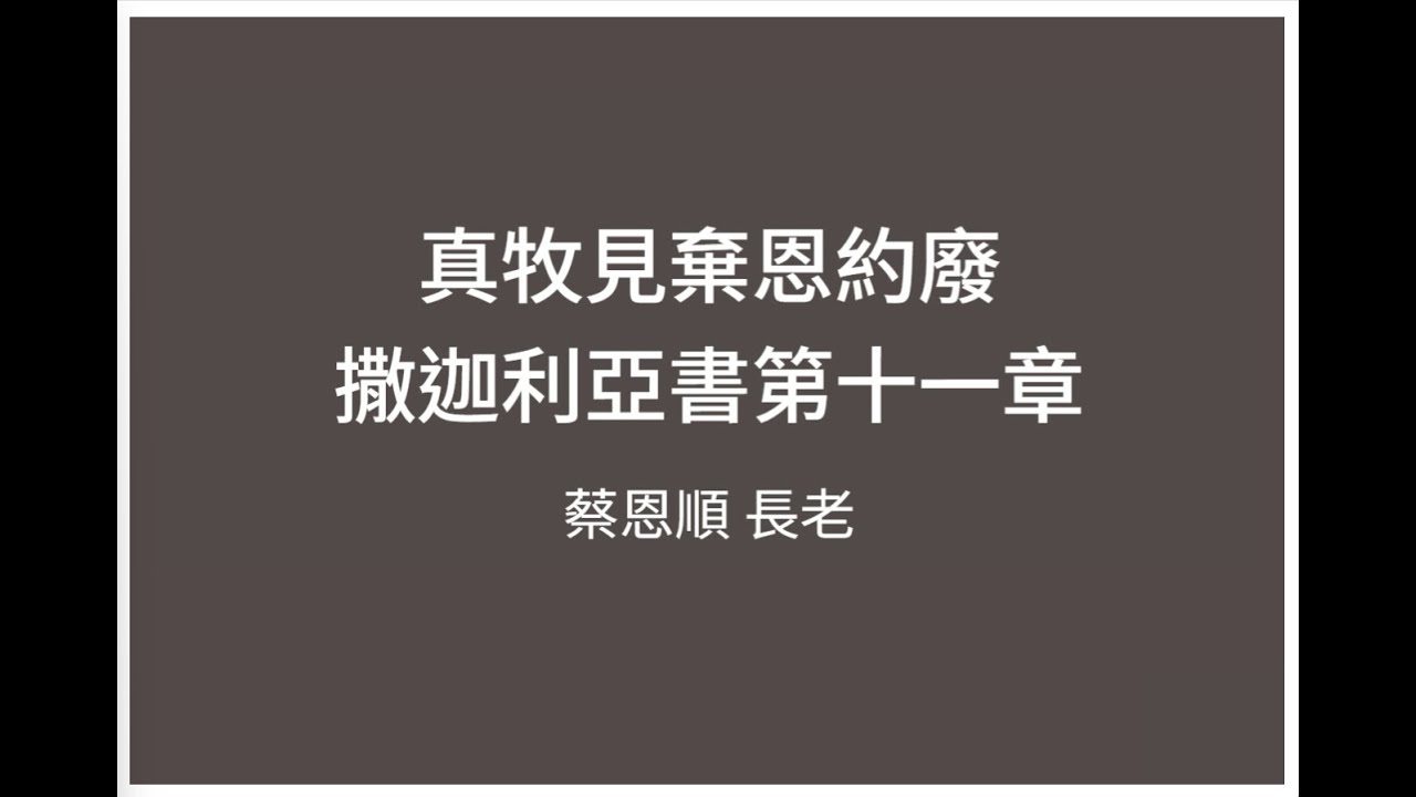 撒迦利亞書第11章