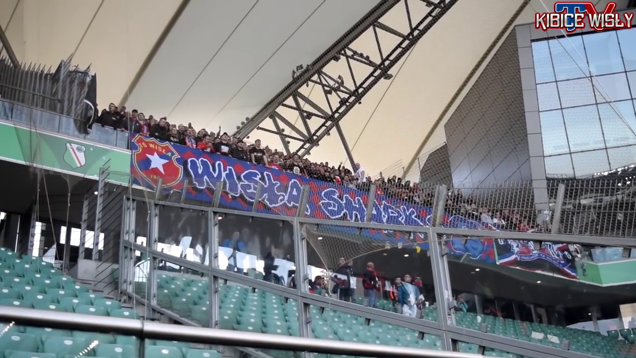 Kibice Wisły Krak&oacute;w w Warszawie, 30.04.2017