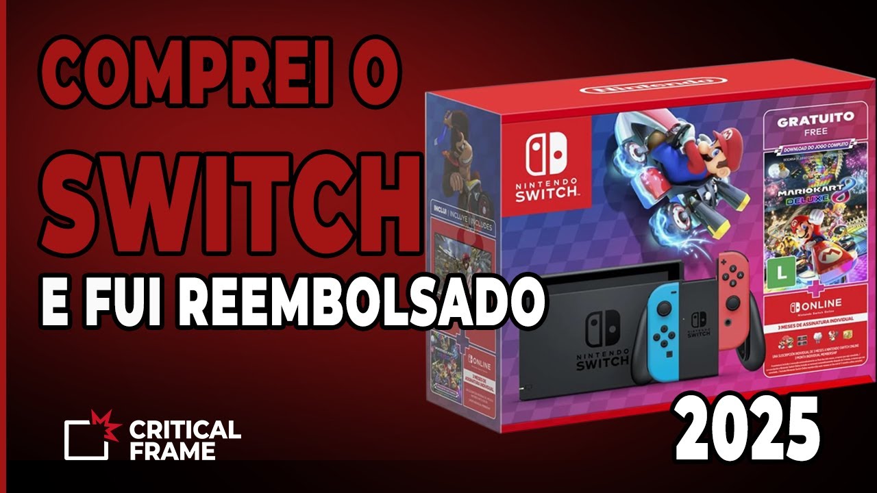Comprei um Nintendo Switch e fui reembolsado pela Nintendo! (Unboxing + surpresa com DBD)