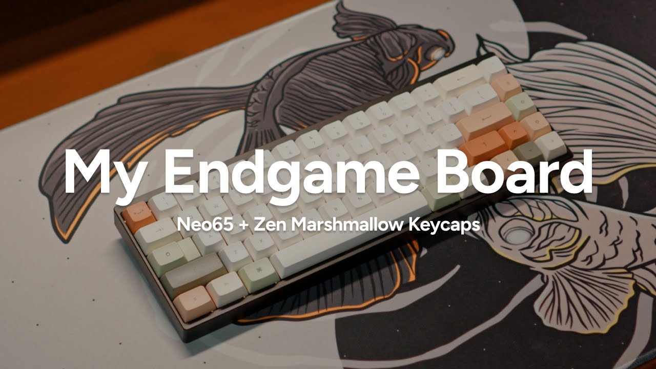 Neo 65 Keyboard Sound Test | HMX Cheese Switches + Osume Zen Marshmallow Keycaps