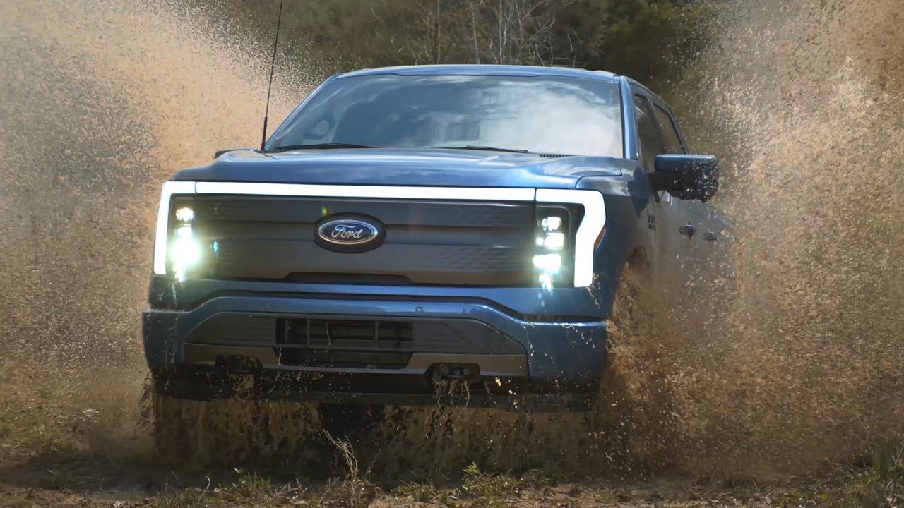 2022 Ford F-150 Lightning Electric Pickup Truck - Off-Road