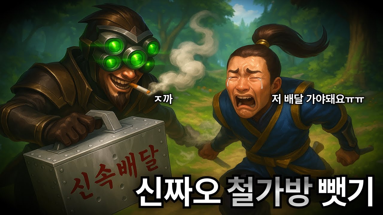 (롤) 배달이 너무 오래 걸려서 철가방 뺏었습니다. ★탑 탈진 마스터이 vs 탑 점화 신짜오★