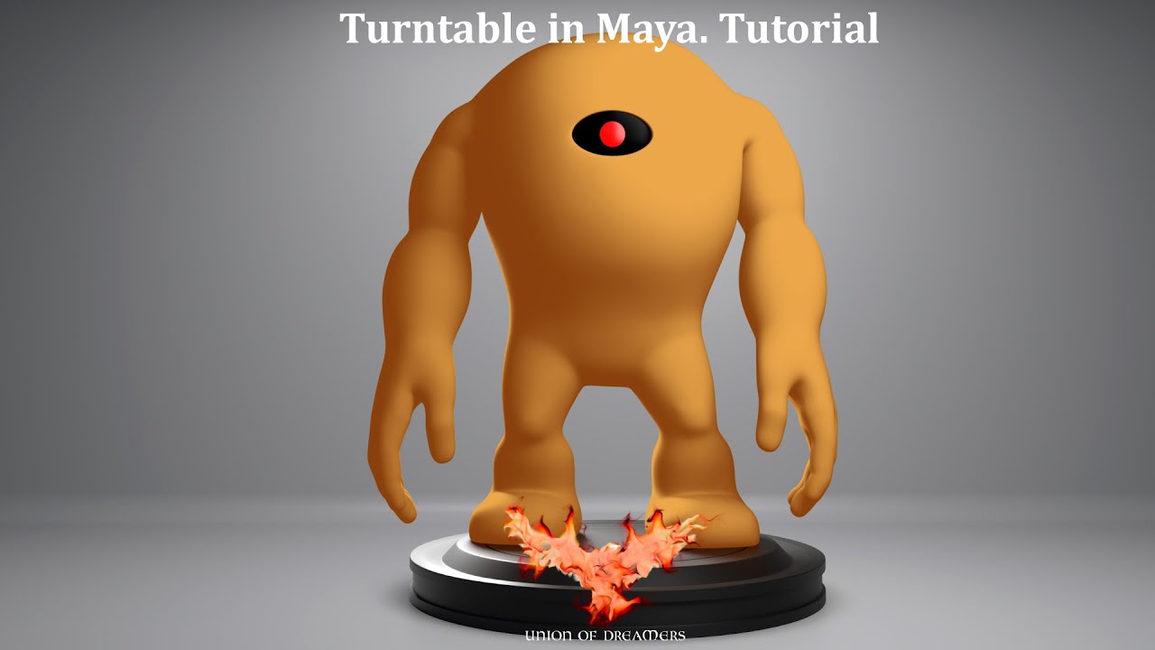Cómo Crear Turntable en Maya / How To Make A TURNTABLE in Maya.