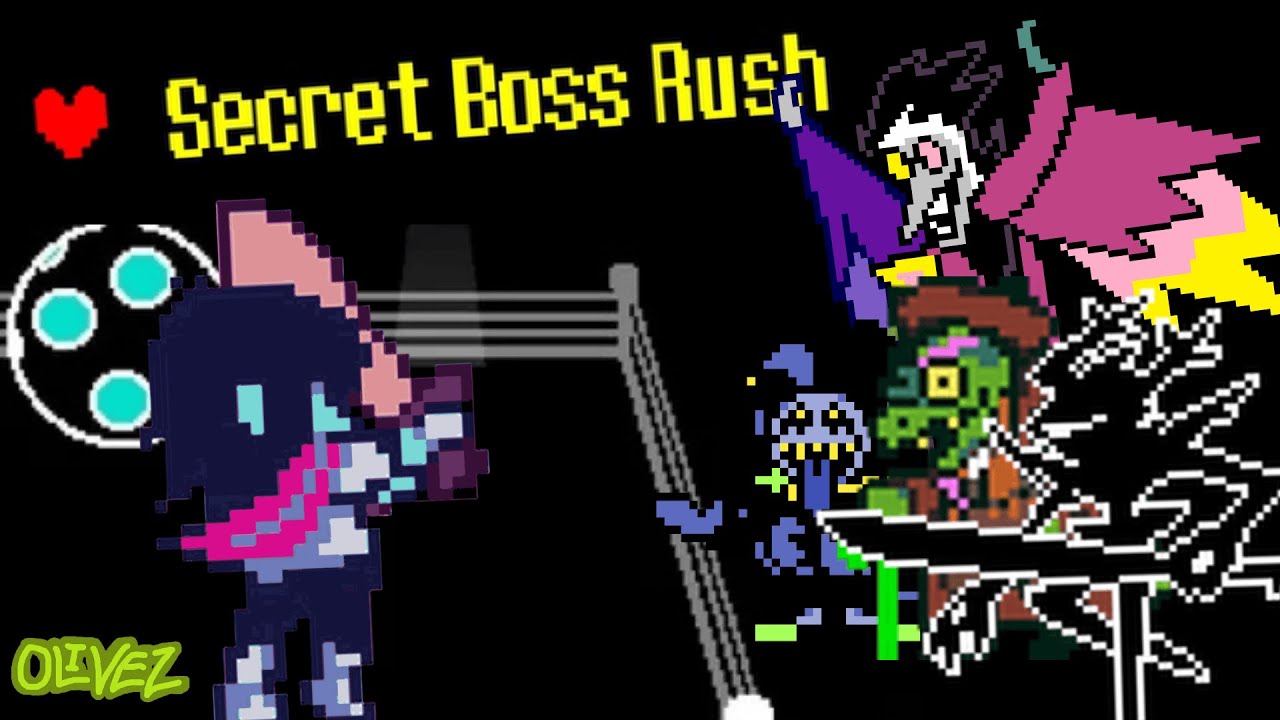 DELTARUNE - Secret Boss Rush (Jevil, Spamton Neo, Roaring Knight, Gerson Boom)