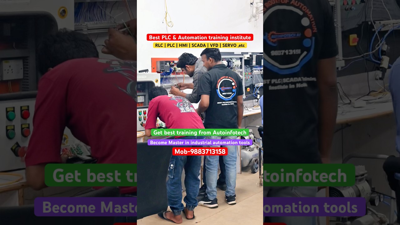 Best plc SCADA training institute in India | PLC, SCADA, VFD #plc #scada #shorts #plctraining #short