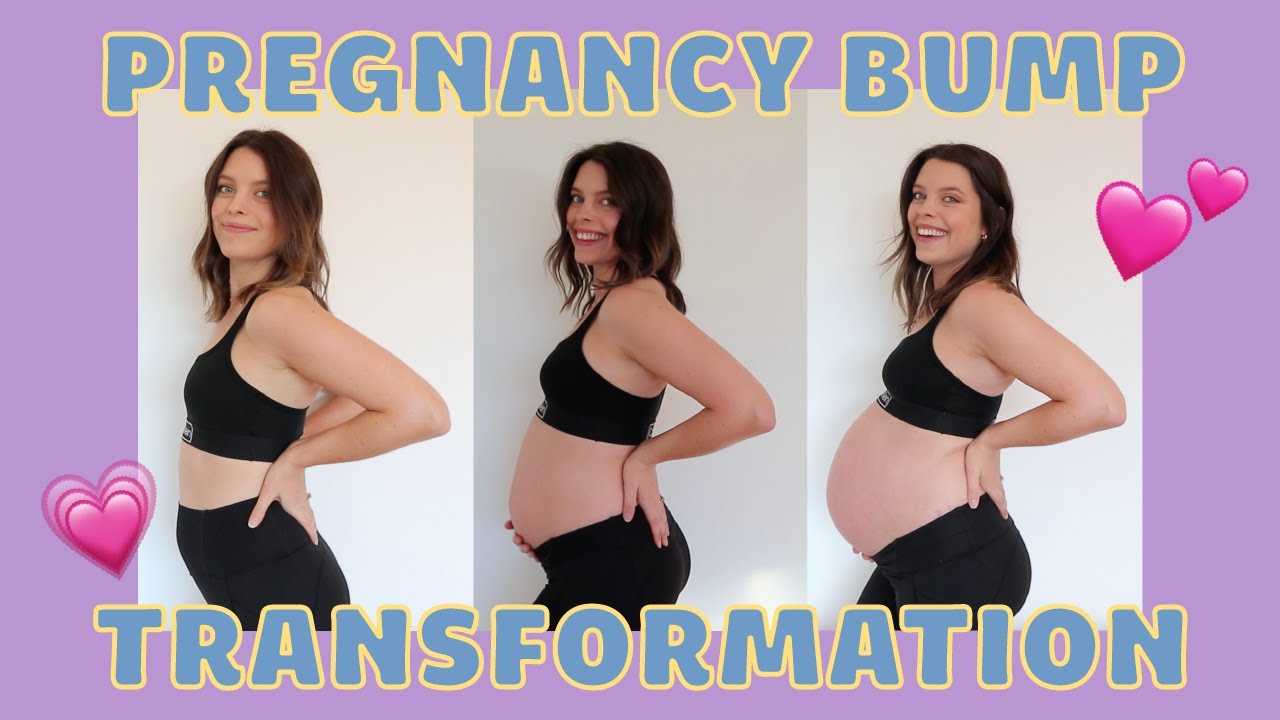 My Pregnancy Bump Transformation 😱 Watch My Belly Grow 💕