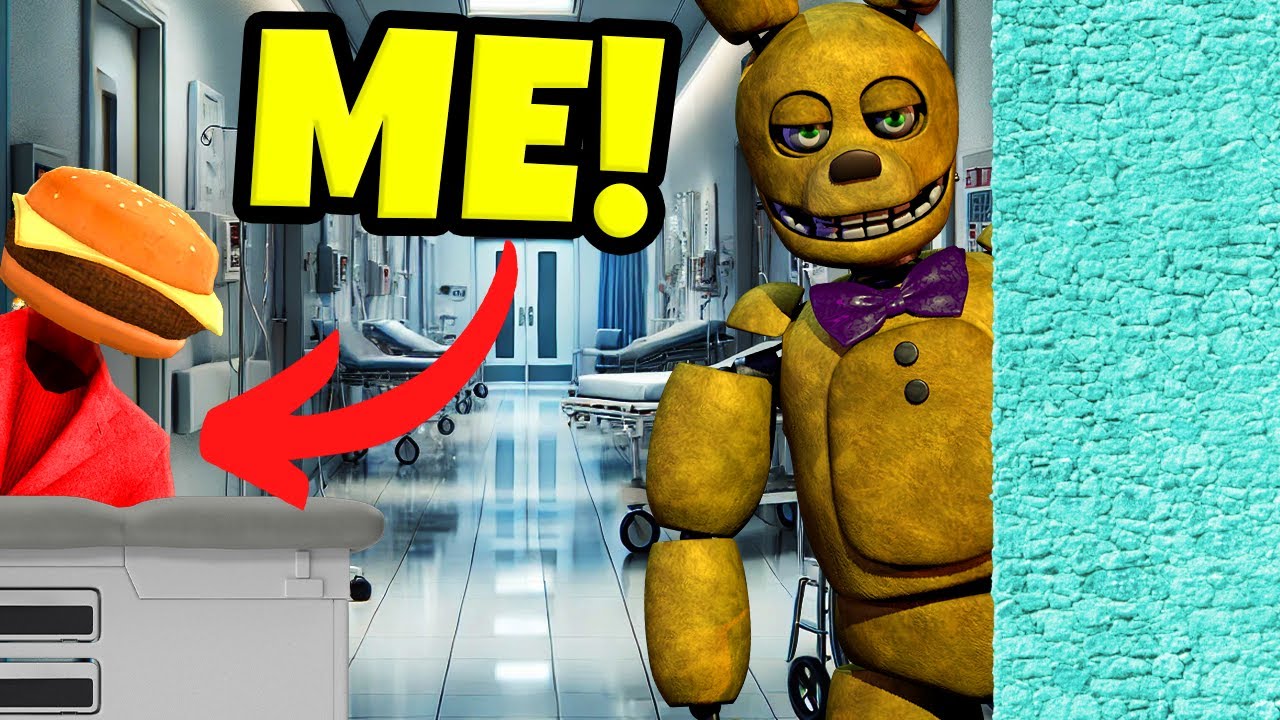 SCARY Hide and Seek with FNAF Pin a Hospital in Gmod! (Garry's Mod Multiplayer)