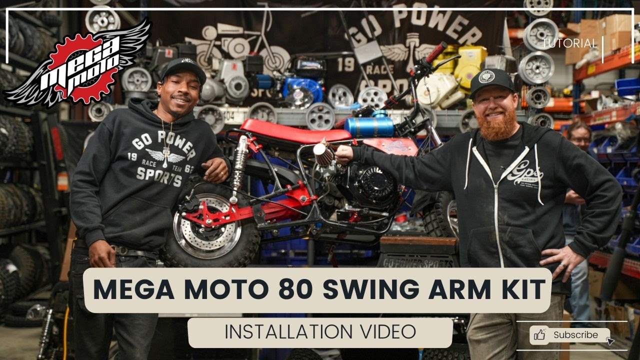 How To Install The Mega Moto 80 Mini Bike Rear Swing Arm Kit