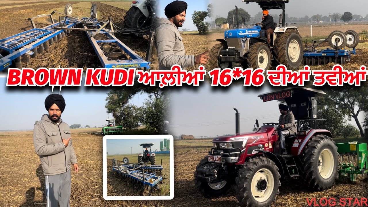 GOGI ਵੀ ਲੱਗ ਗਿਆ ਕਣਕ 🌾 ਬੀਜਣ // BROWN KUDI ਆਲੀਆ ਤਵੀਆਂ ਦਾ REVIEW, ਕਿਵੇ PERFORMANCE 🎭