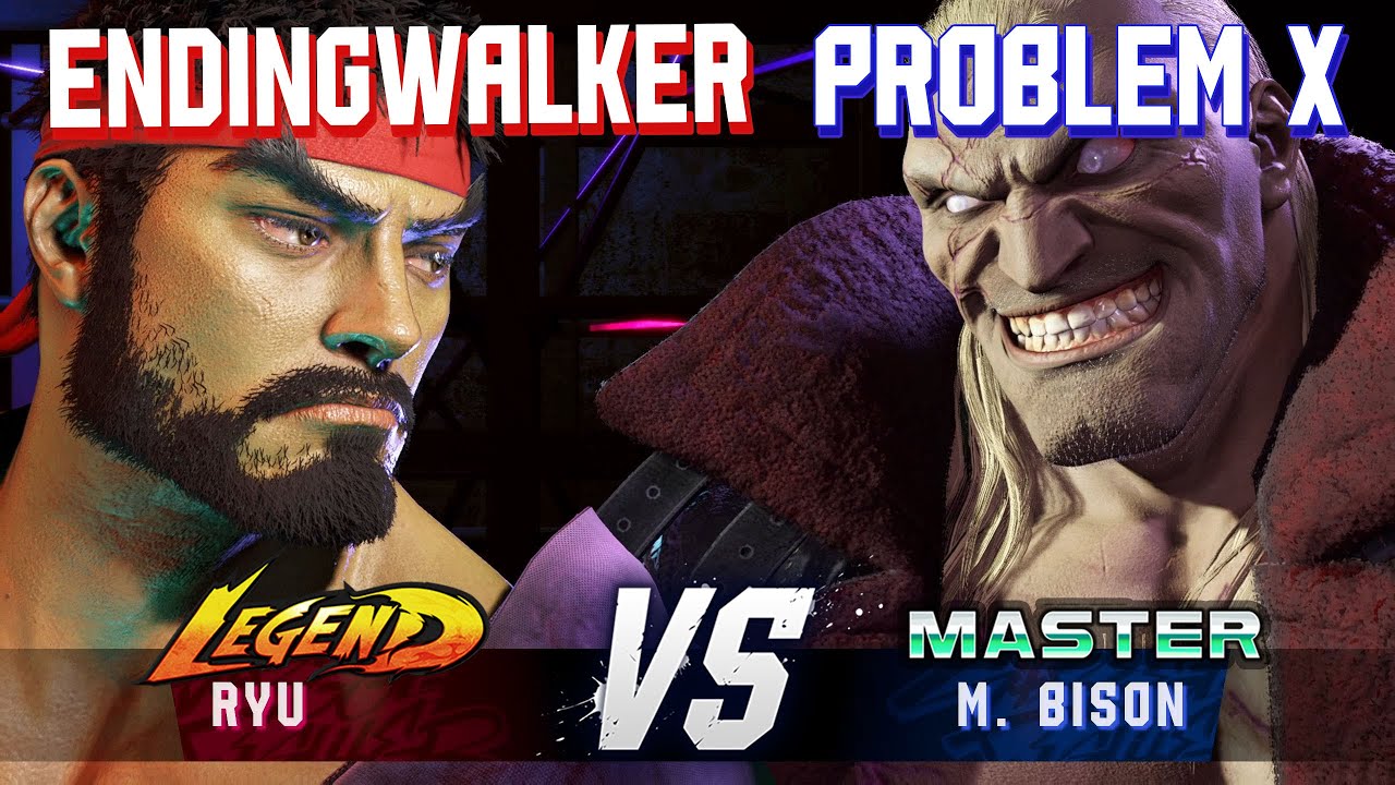 SF6 ▰ ENDINGWALKER (Ryu) vs PROBLEM X (M.Bison) ▰ High Level Gameplay