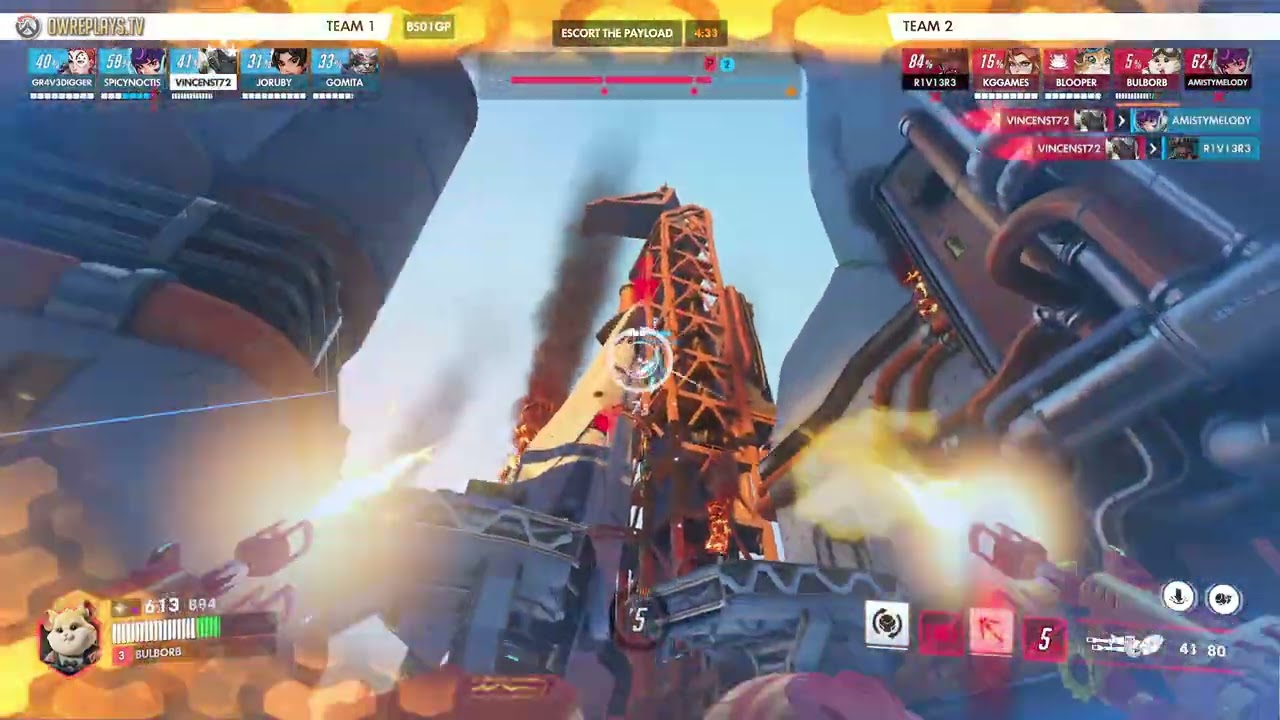 Wrecking Ball 20-0 Gibraltar by BULBORB — Overwatch Replay BS01GP