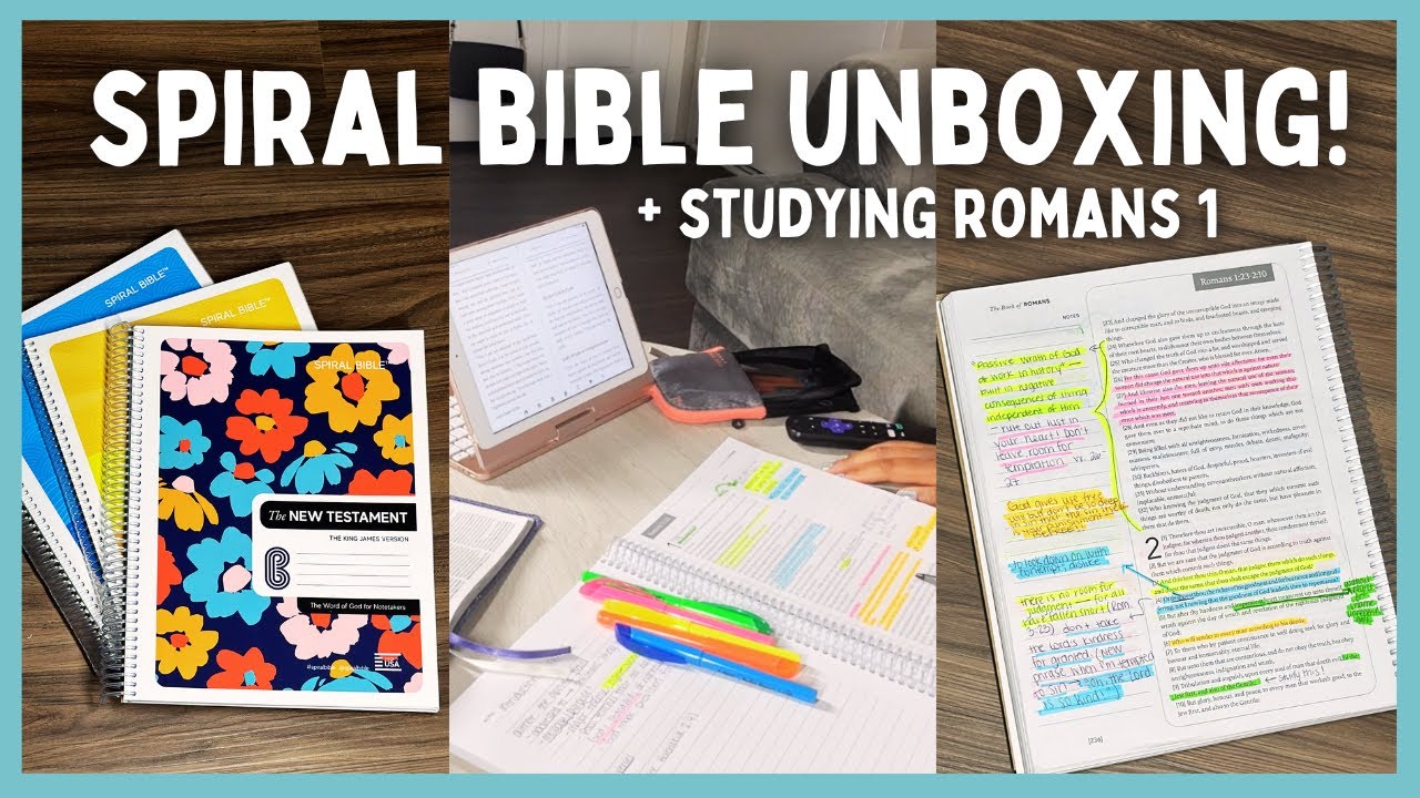 I Got The Spiral Bible! // Unboxing + Studying Romans Ch. 1