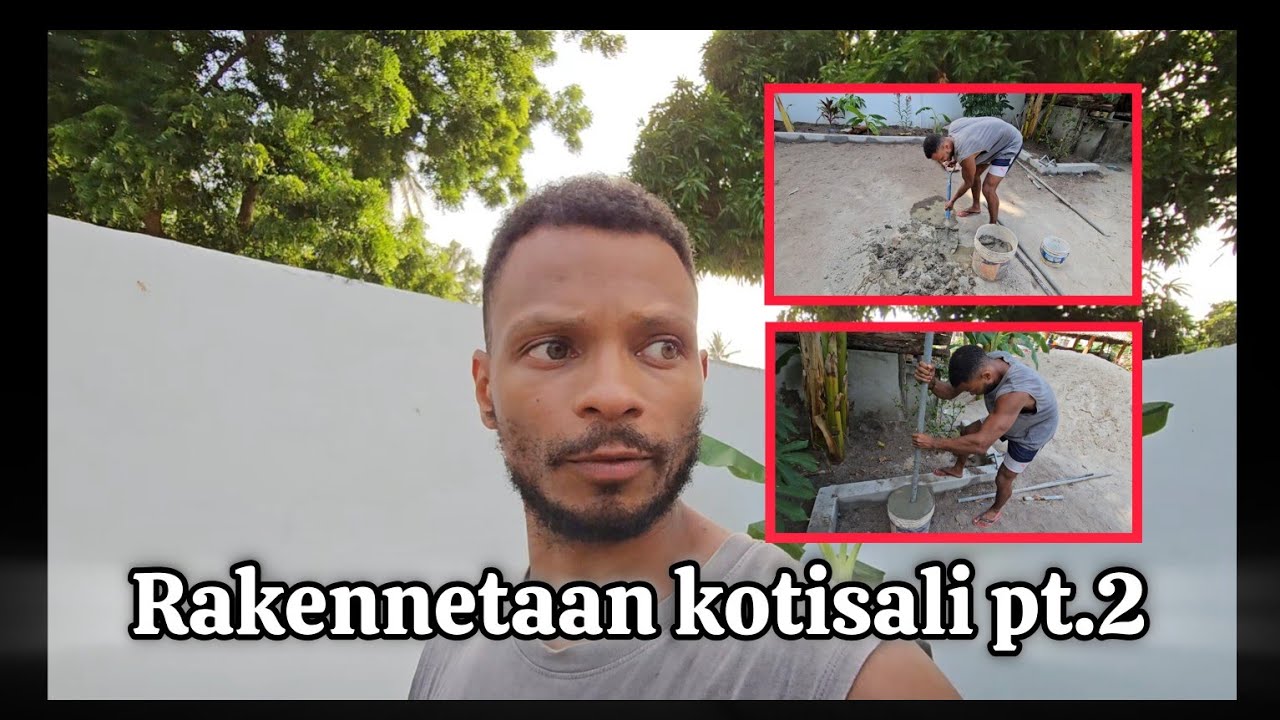 Rakennetaan KOTISALI Tansaniassa Osa 2 | Sementin Sekoitus ja Tankojen Asennus!