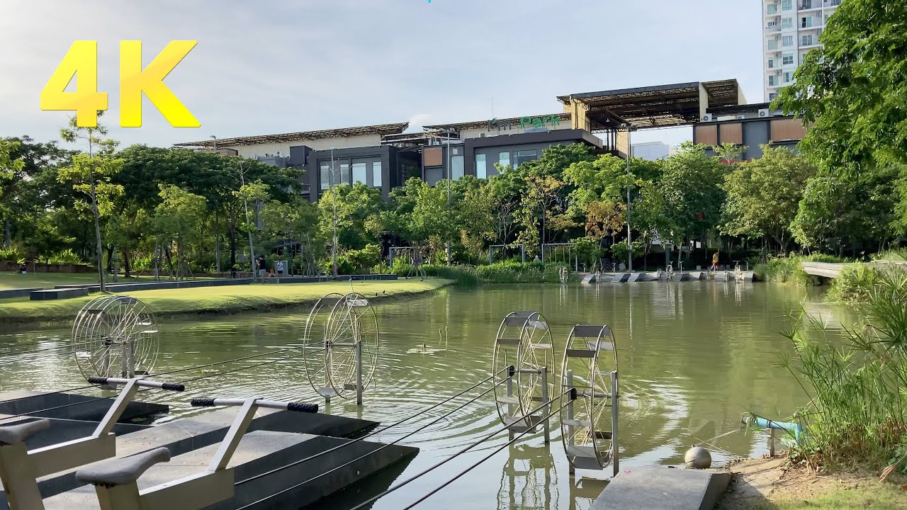 [4K] Walking Suanluang Square, Dragon Town, and CU Centenary Park / Bangkok
