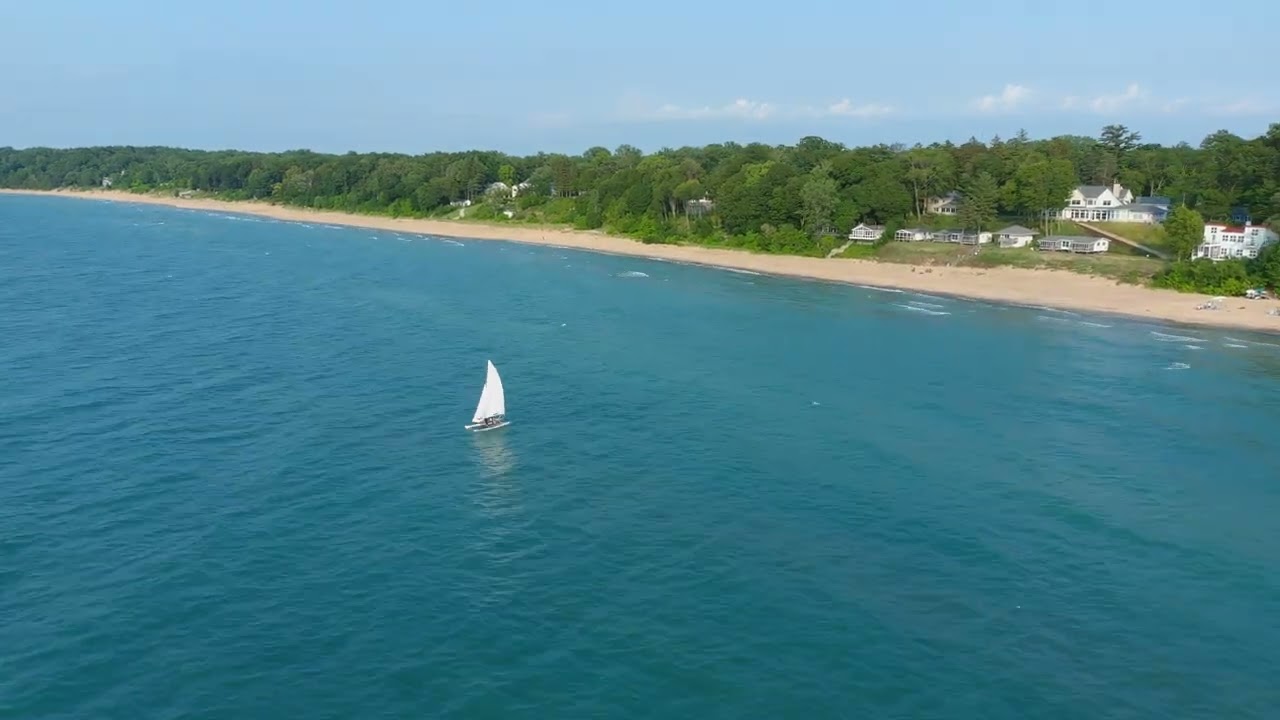 Union Pier Beach, Michigan:  Fox Valley Drones: 224-276-6011