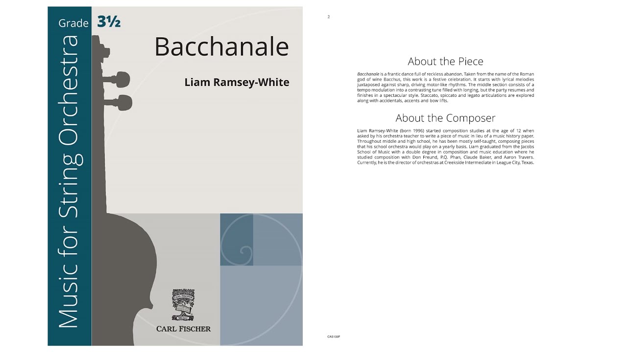 Bacchanale (CAS133) by Liam Ramsey-White