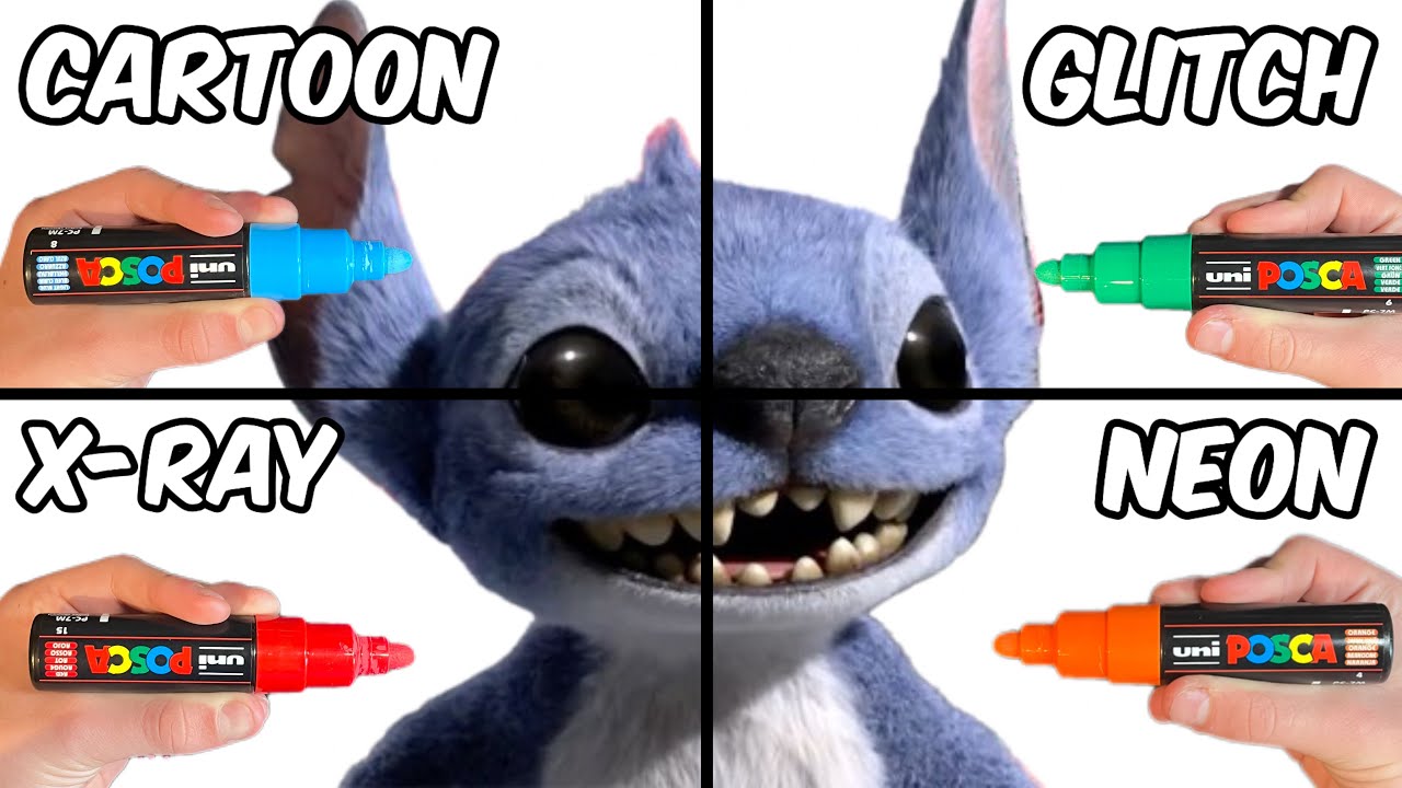 Drawing Stitch In 4 Different Styles!