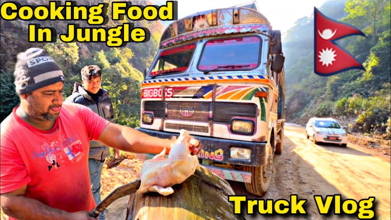 Whole chicken / This is how we cook food when we are more in Number / Truck Vlog Nepal / Day 6