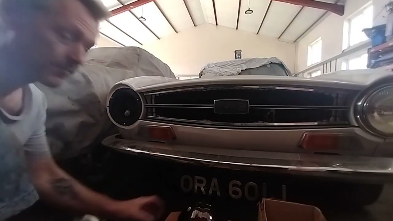 classic car headlight upgrade - tr6 halogen conversion