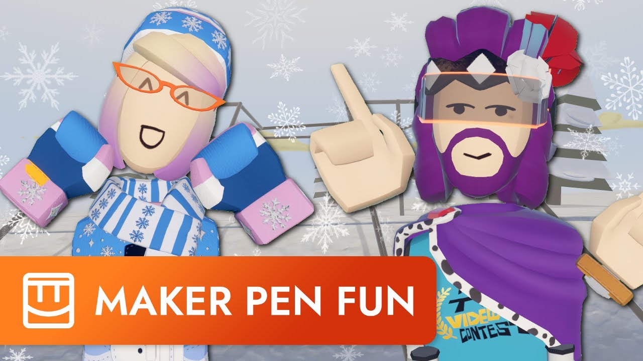 Maker Pen Fun - Making a Ski Room with Ondog!