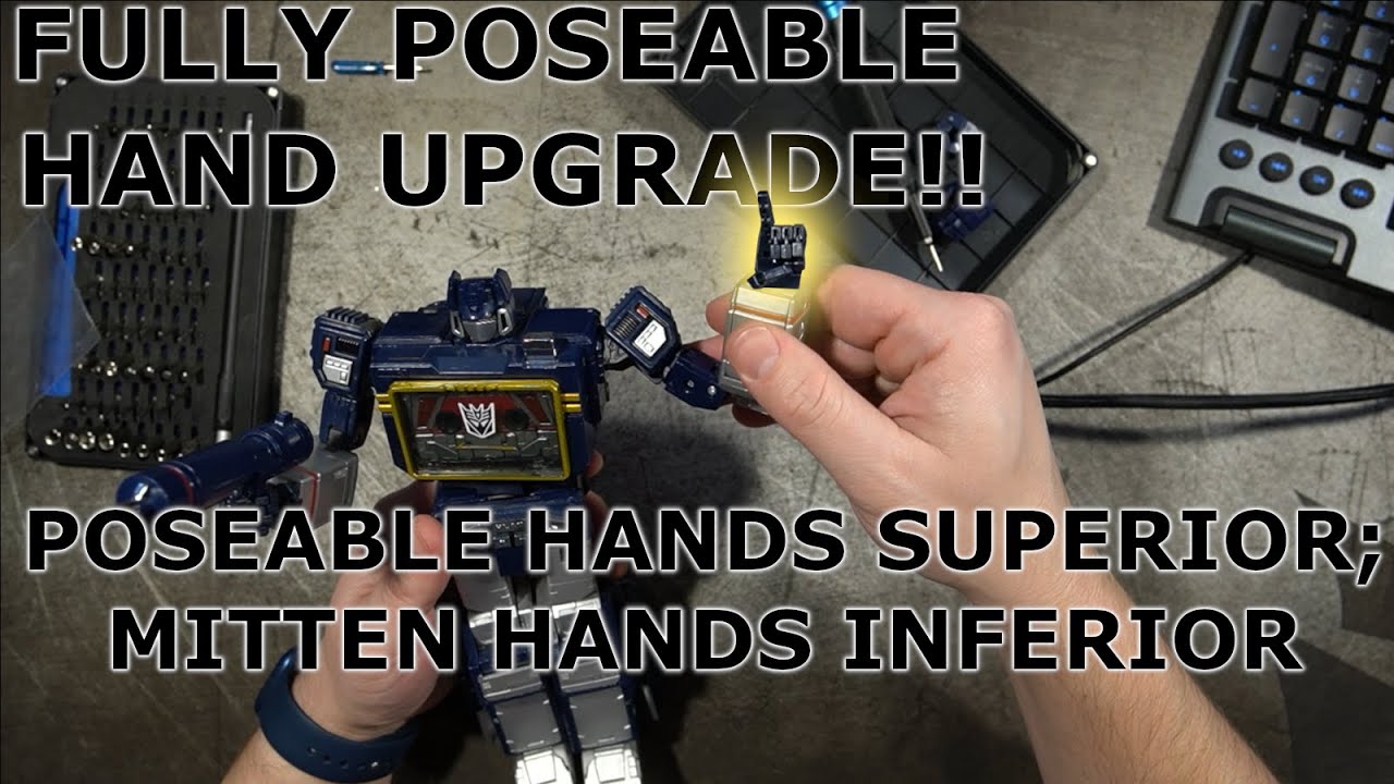 Masterpiece Soundwave (MP-13) Keith's Fantasy Club Hand Upgrade (KP-07)