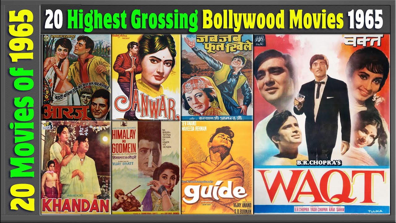 Top 20 Bollywood Movies of 1965 | Hit or Flop | Box Office Collection | Top Indian films | 1960-1970