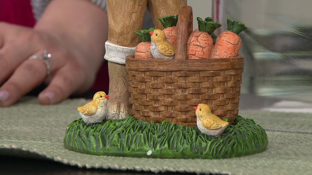 Choice of Spring Bunny Figurines by Valerie on QVC