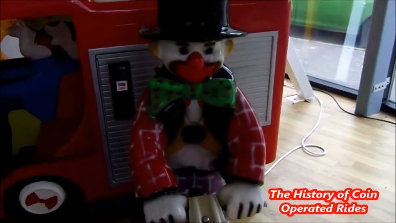 1980s Automatic Toys Modena Coin Operated Clown See-Saw Kiddie Ride - Up & Down