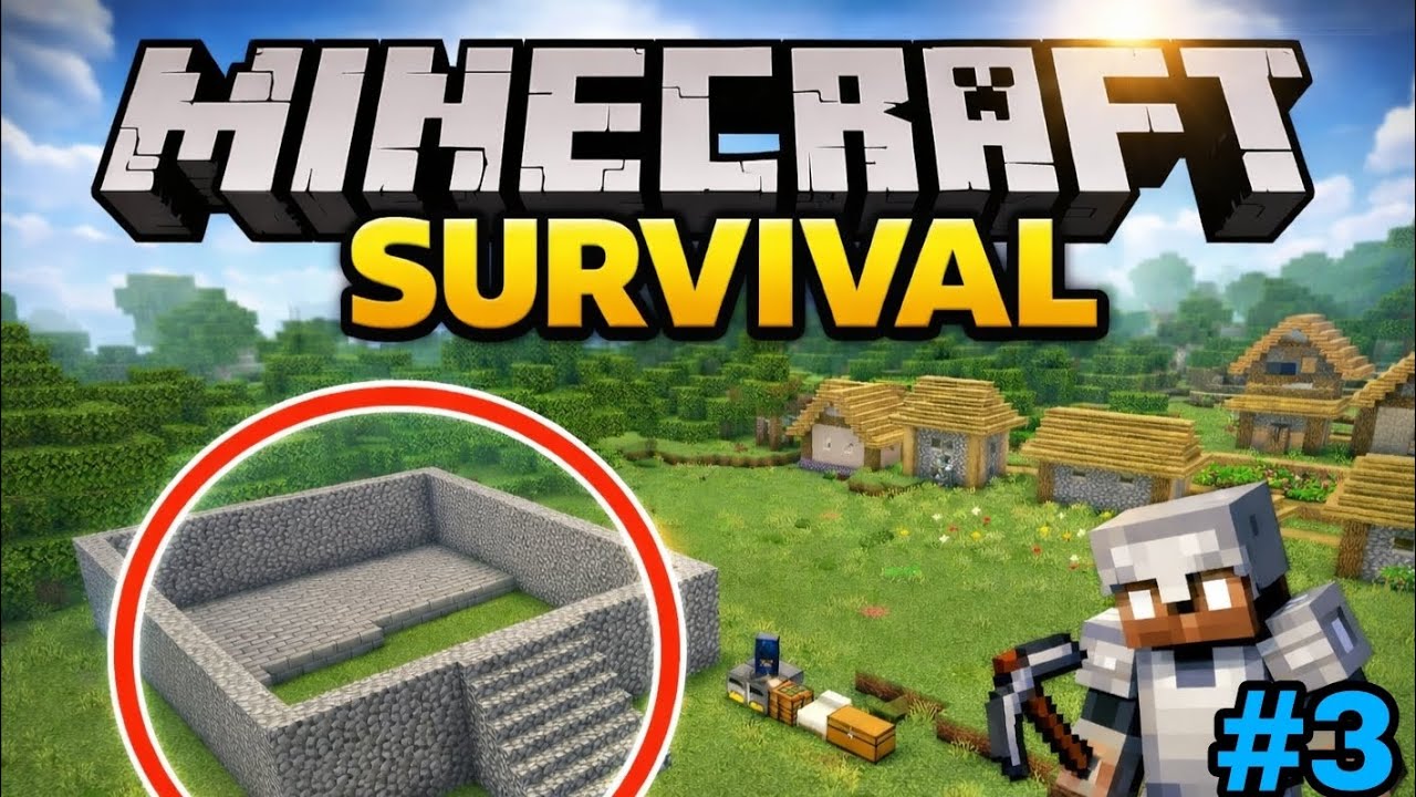 Minecraft survival world ll build a New house in new Village ll #3
