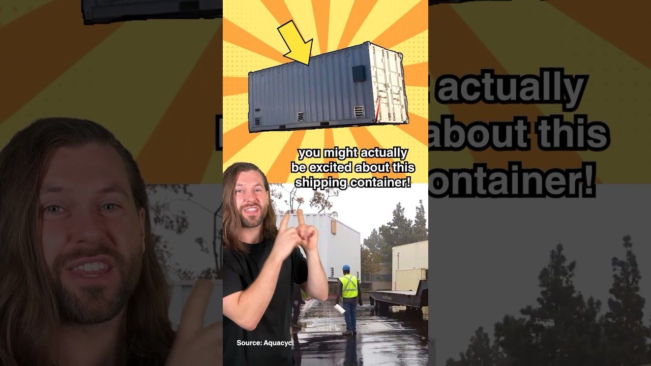Meet the shipping container fighting pollution! #shorts