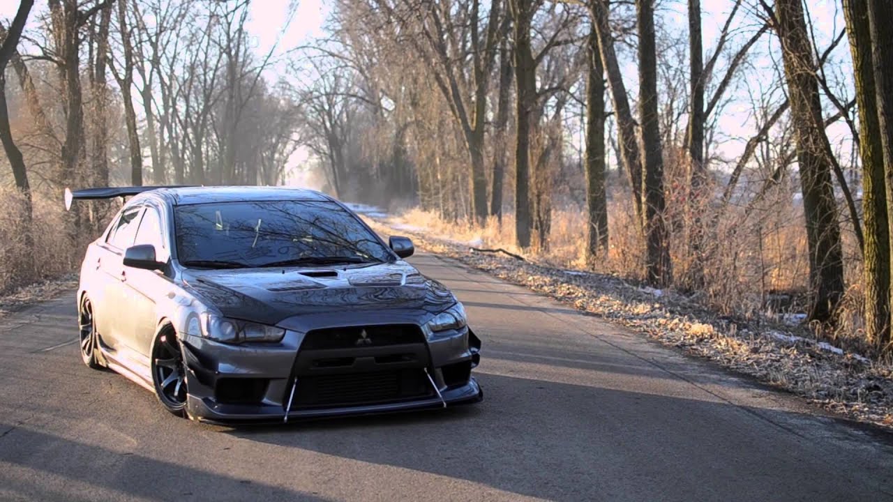 Dakota Stone's slammed Evo X V2
