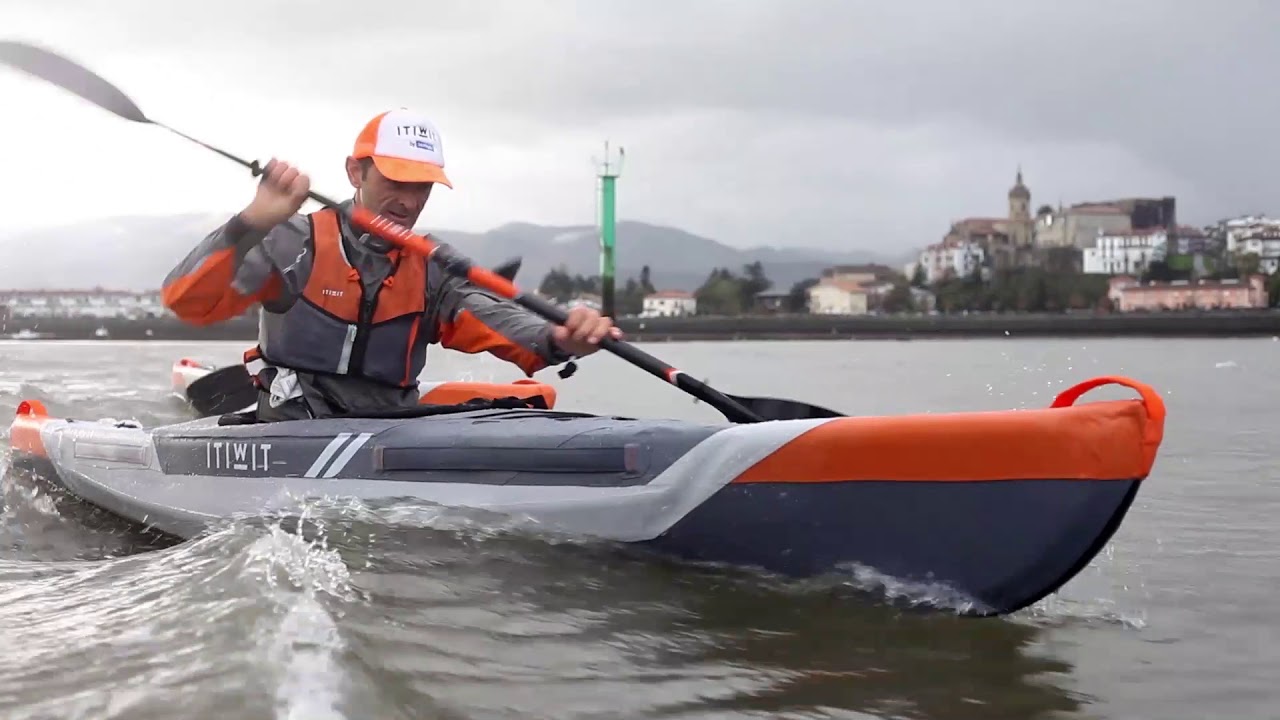 Kayak gonflable de randonn&eacute;e x500 Itiwit / Itiwit x500 inflatable touring kayak