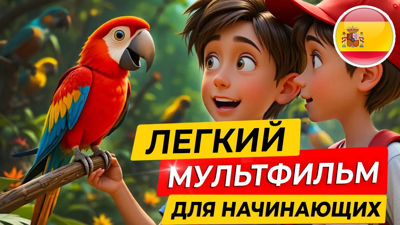 НАЧНИ ПОНИМАТЬ испанский на слух. ЛЕГКИЙ МУЛЬТИК про зоопарк для начинающих