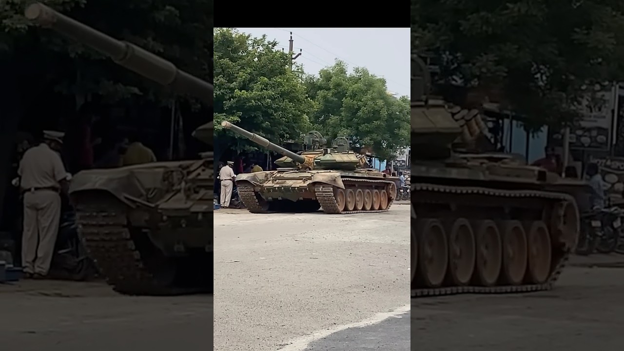 Indian army tank T-90 Bhishma in public Raw clip | #india #indianarmy #crpf #like #tank #arjuntank