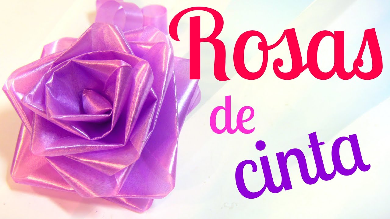 C&oacute;mo hacer rosas de cinta (lazos / mo&ntilde;os para regalo).