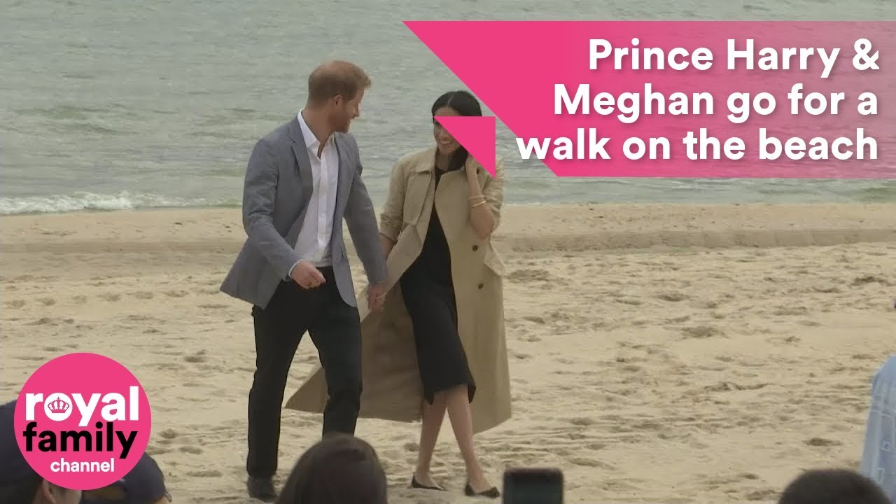 Prince Harry and Meghan hit the beach in Melbourne