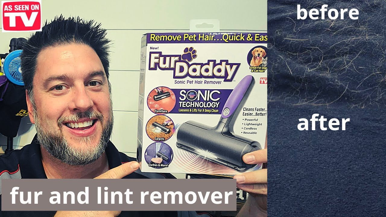 Fur Daddy sonic pet hair remover: SONIC action #FurDaddy #LintRemover [338]