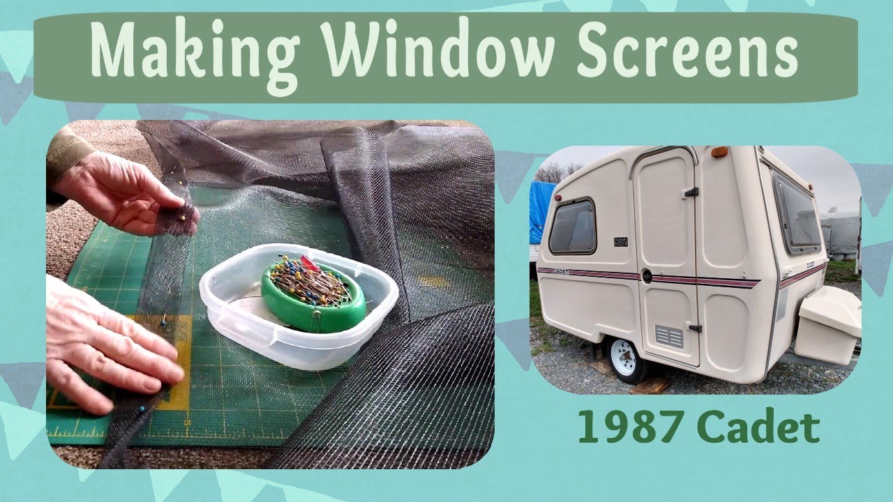 Making Window Screens for my 1987 Cadet Fiberglass Camper ~ Freedom Ultralite Caravan
