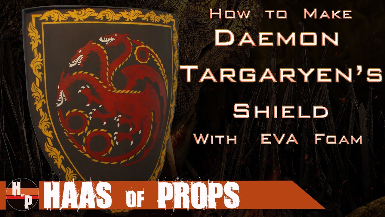 How to Make Daemon Targaryen EVA Foam Shield from House of the Dragon | Game of Thrones Cosplay LARP