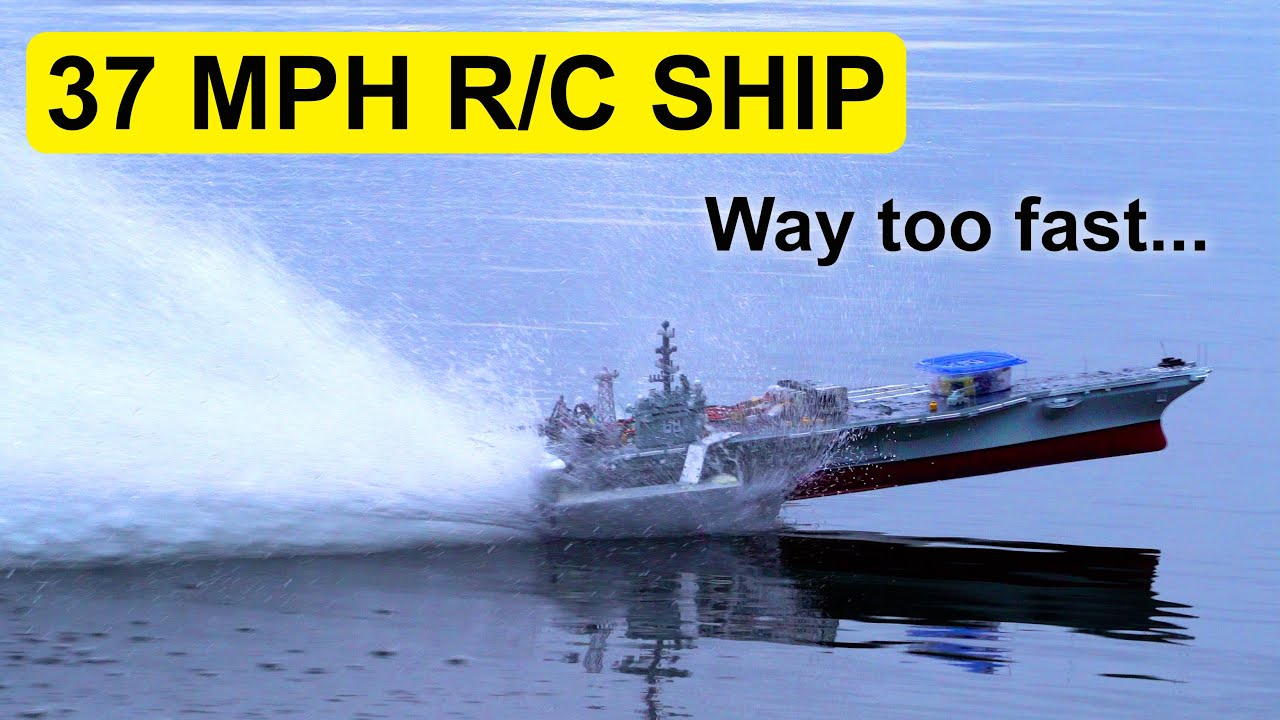 Worlds Fastest R/C Aircraft Carrier