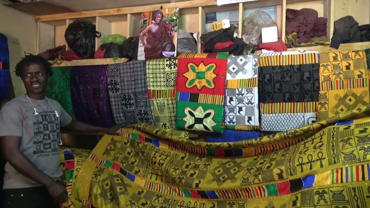 Kente Cloths at Ntonso Cultural Village in the Ashanti Region - Ghana Jan 2023 Journey of a Lifetime