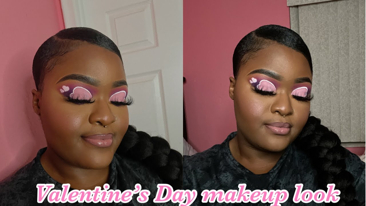 HEART Shaped Cut Crease| Valentine's Day Makeup tutorial💕| Itsjustnene