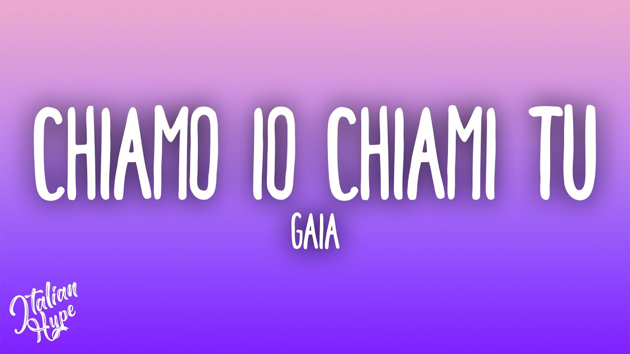Gaia - CHIAMO IO CHIAMI TU (Sanremo 2025)