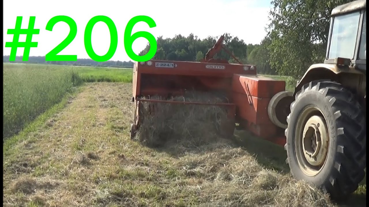 206# Życie zwyczajnego rolnika - Prasowanie siana Ursusem C-360-3P i prasą Sipma Z-224/1