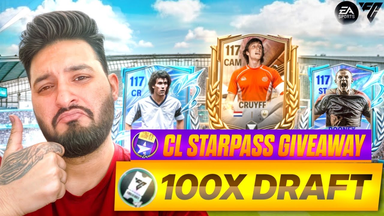 CRAZY 100x DRAFTS Capped Legends & Future Stars Pack Opening & STARPASS GIVEAWAY - FC Mobile