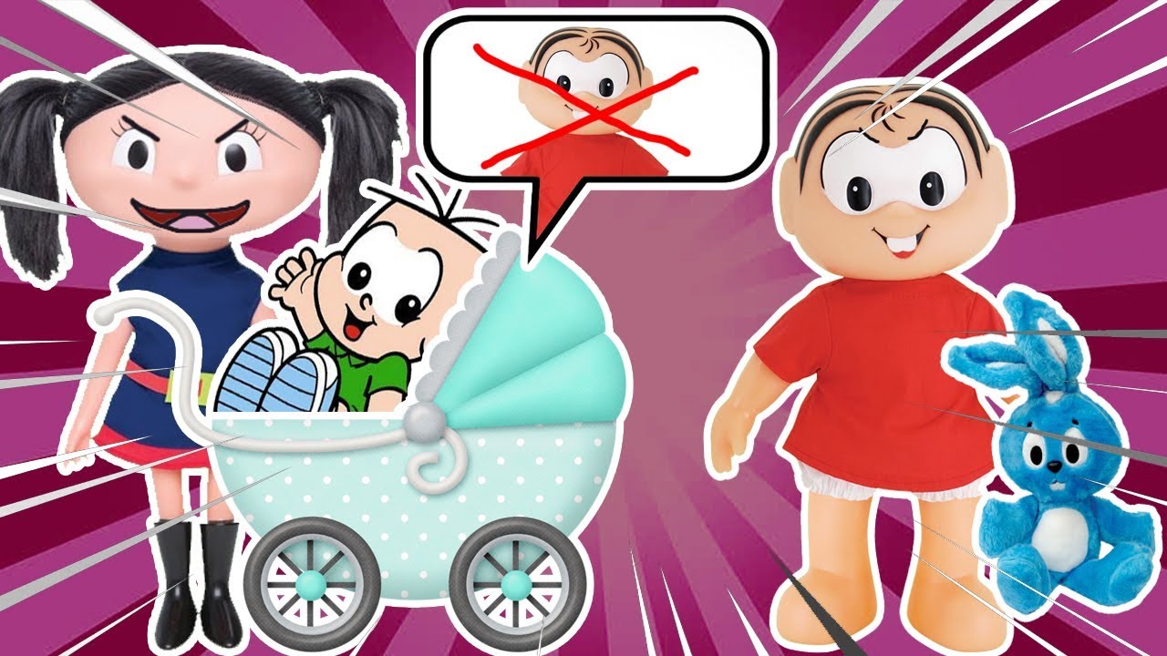 LUNA NÃO DEIXA MÔNICA BRINCAR COM O BEBÊ CEBOLINHA!