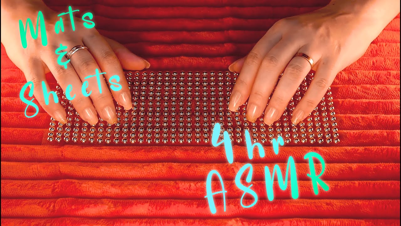 🎧ASMR MATS & SHEETS ➡ YOUR FAVORITE TRIGGERS / NO TALKING / 4 HOURS