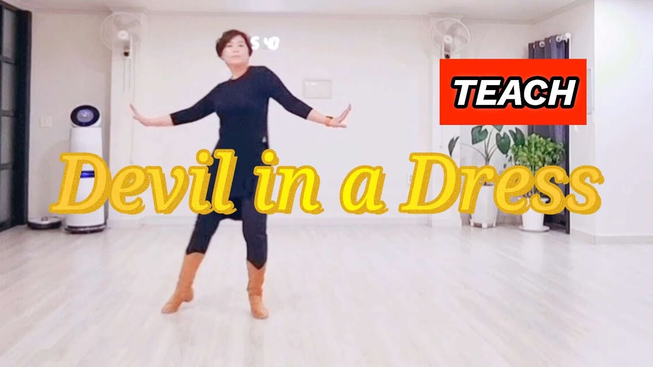 🎓Devil in a Dress linedance/#Teach/#intermediate /#koscaa /#최윤선라인댄스