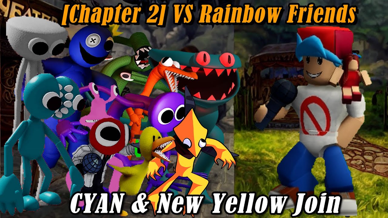 [Chapter 2] CYAN & New Yellow VS All Rainbow Friends Sings Friends To Your End (CYAN x Yellow Join)
